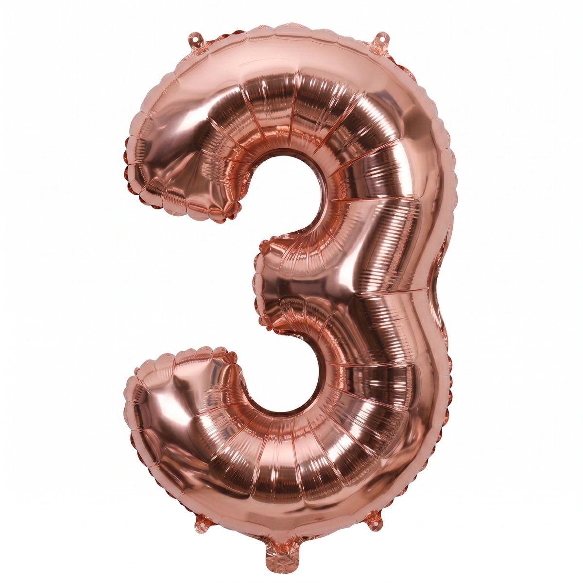 3 Yaş Rakam 40 İ̇nc Rosegold Renk Folyo Balon 100 Cm