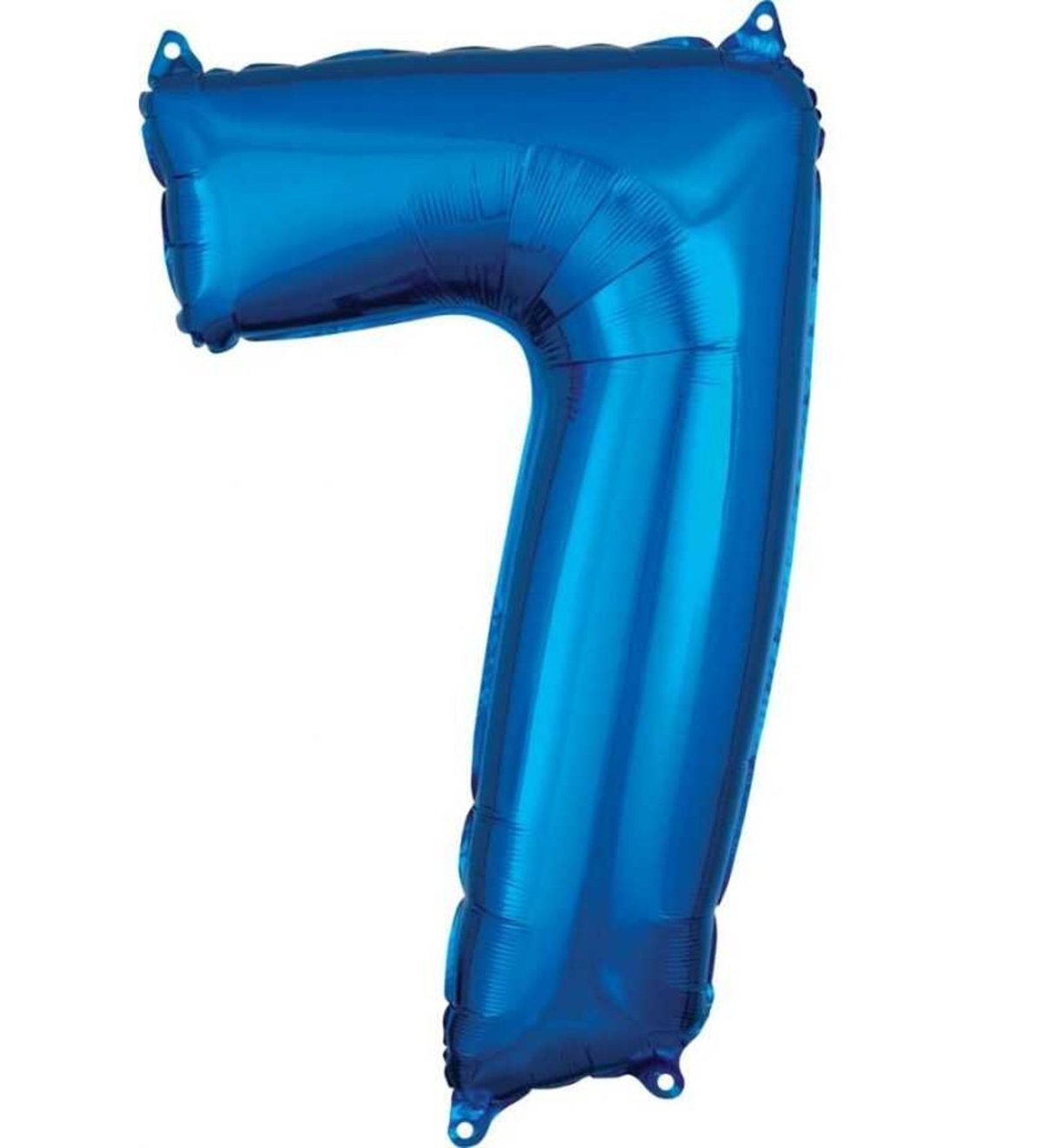 7 Yaş Rakam 40 İ̇nc Mavi̇renk Folyo Balon 100 Cm