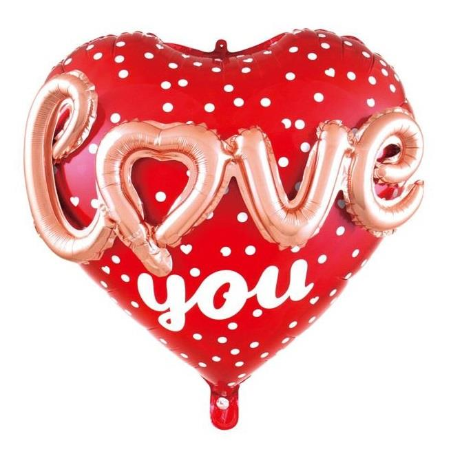 24 İ̇nc 3d Kalp Love Folyo Balon