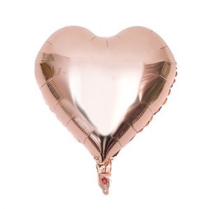 24 İ̇nç Kalp Rosegold Folyo Balon