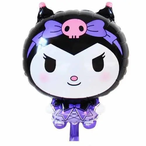 Kuromi̇ Kiz Folyo Mor-si̇yah Balon 45,5x62,5