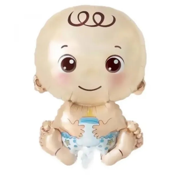 BABY SHOWER ERKEK BEBEK MAVİ FOLYO BALON 22 İNC