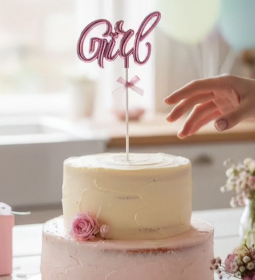 GİRLPASTA SÜSÜ PEMBE