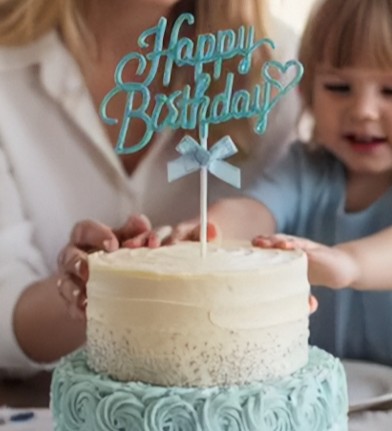 HAPPY BİRTDAY PASTA SÜSÜ HOLOGRAMLI