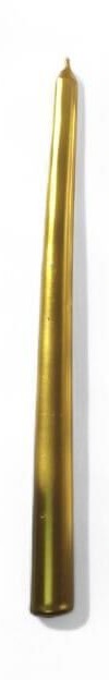 MUM ŞAMDAN 25 CM  METALİK ALTIN 1 ADET