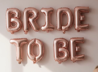 ROSE GOLD "BRIDE TO BE" FOLYO BALON SETİ - 16 İNÇ BEKARLIĞA VEDA VE GELİN PARTİSİ DEKORU