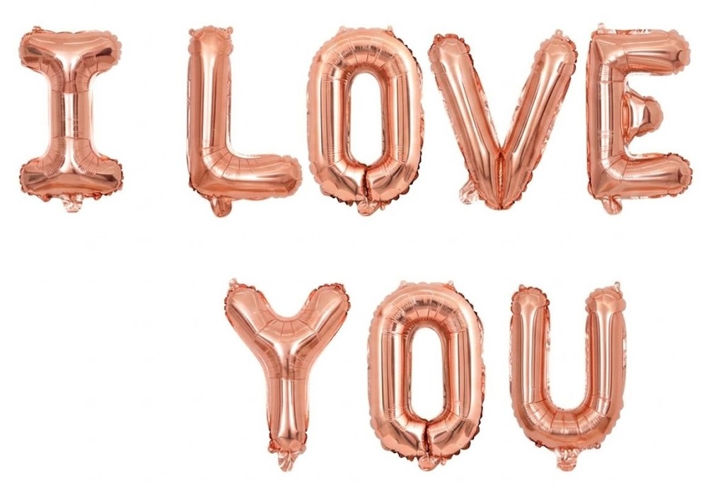 ROSE GOLD "I LOVE YOU" FOLYO BALON SETİ - 16 İNÇ ROMANTİK SÜRPRİZ VE EVLİLİK TEKLİFİ DEKORU