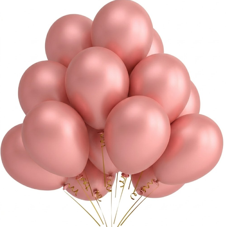 MERCAN PEMBESİ BALON - 1 ADET 12 İNÇ CANLI PARTİ SÜSLEMESİ