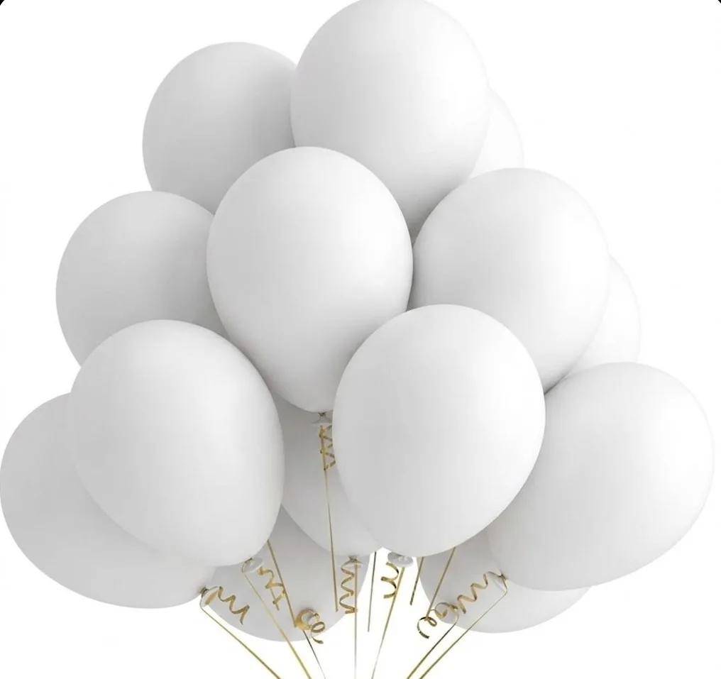 BEYAZ STANDART LATEKS BALON - 1 ADET 12 İNÇ SADELİĞİN ŞIKLIĞI