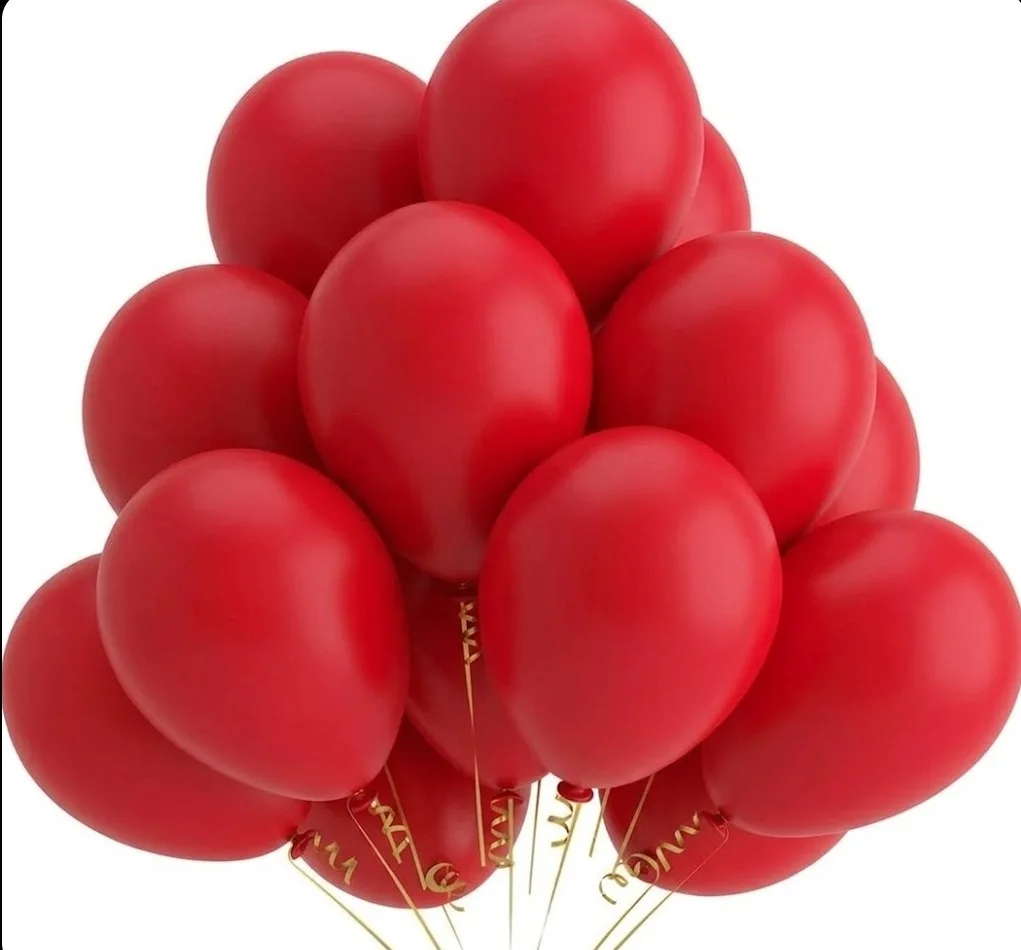 KIRMIZI STANDART LATEKS BALON - 1 ADET 12 İNÇ CANLI PARTİ SÜSLEMESİ