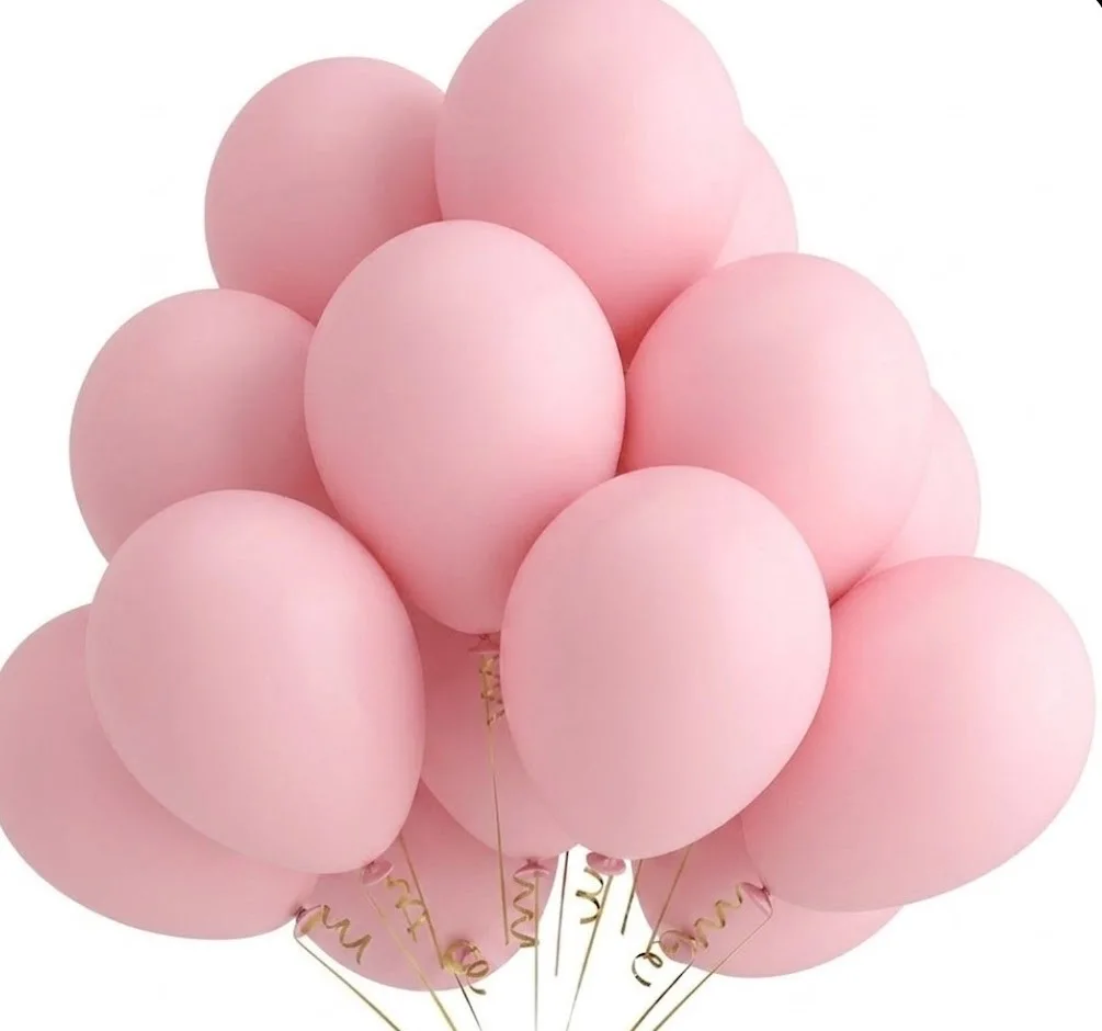 PEMBE STANDART LATEKS BALON - 1 ADET 12 İNÇ ŞİRİN PARTİ SÜSLEMESİ